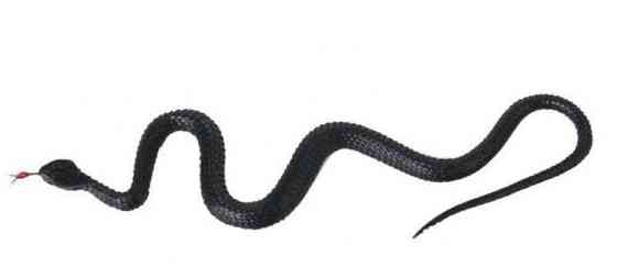 Змія гумова іграшка 23 см чорний Київ