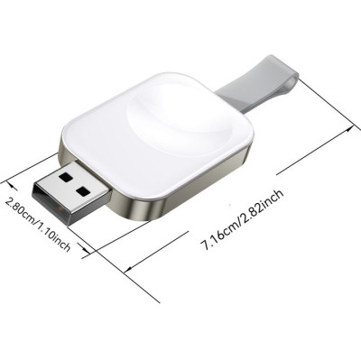 Зарядное устройство Essager Wireless charger for smart watch USB white (EWXA-YB02-Z) Винница - изображение 2