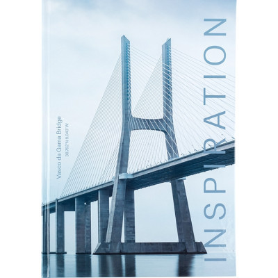 Книга записная Axent Inspiration А4 в твердом переплете 96 листа клетка (8422-564-A) Винница - изображение 1