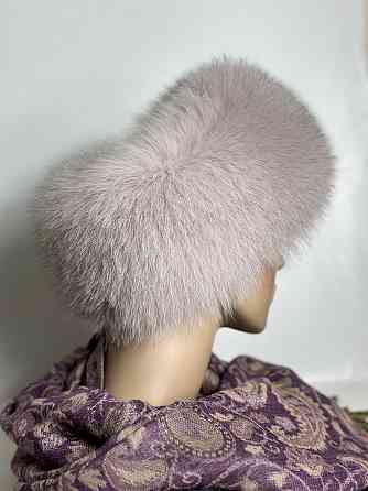 Меховая повязка на голову женская Пудровый Харьков