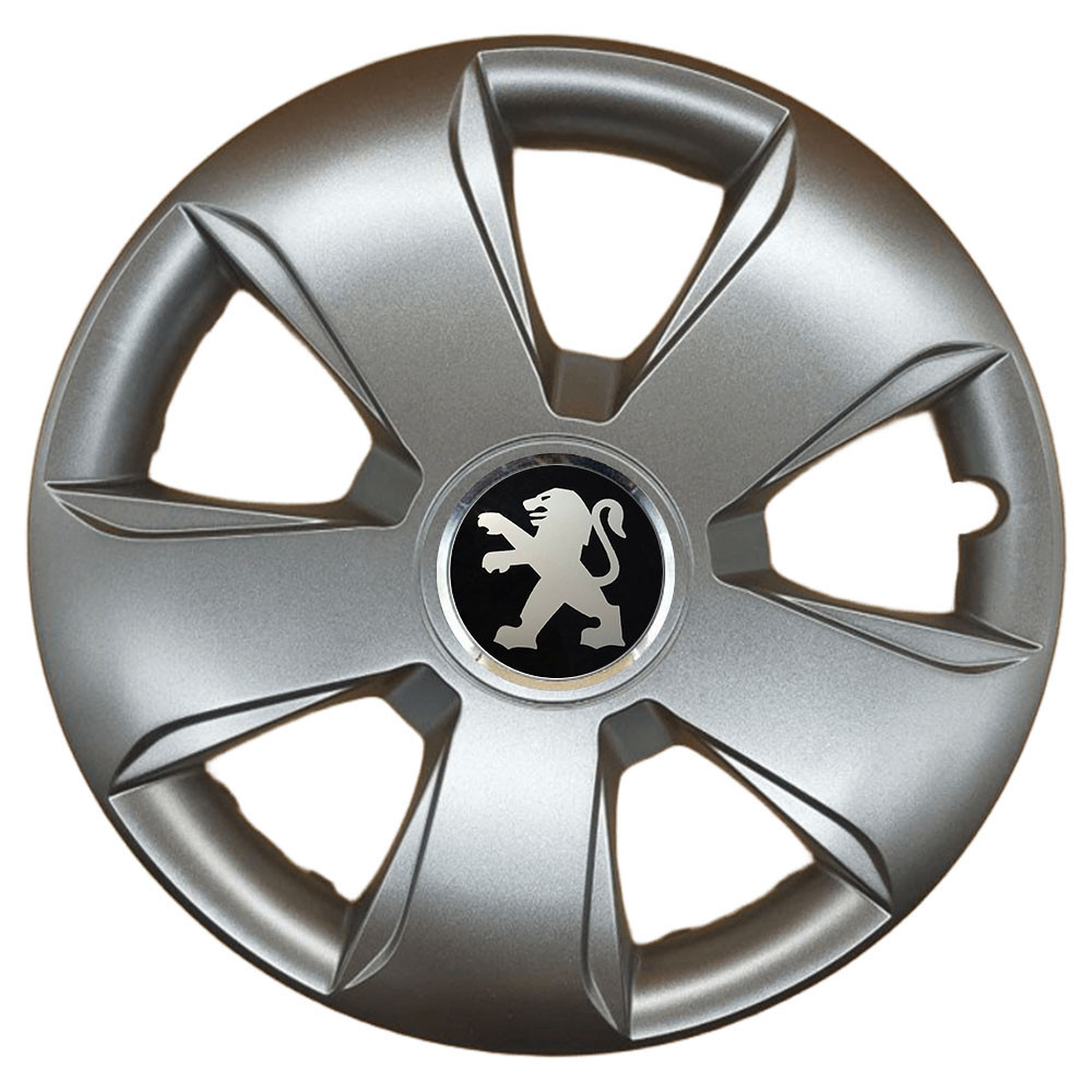 Автомобільні модельні ковпаки R13 Peugeot 102 4шт, SJS, сріблясті Київ - фото 1