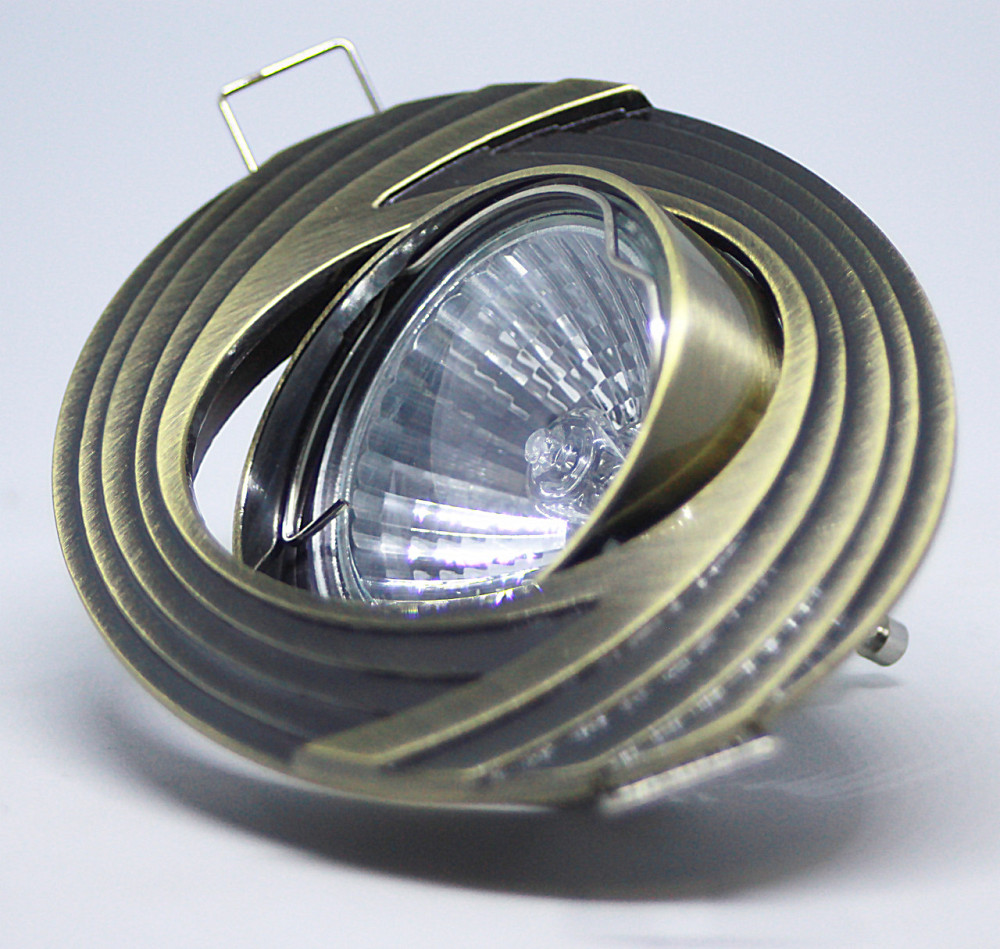 Спот - встраиваемый светильник 1хGU10х50W, бронза, L6134 поворотный Днепр - изображение 2