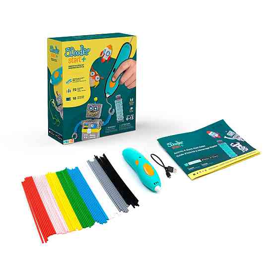 3D-ручка 3Doodler Start Plus для дитячої творчості базовий набір- КРЕАТИВ (72 стрижні) Дніпро