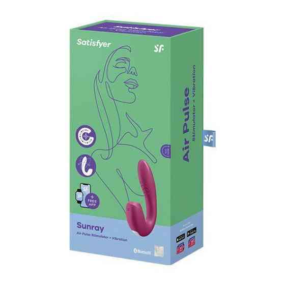 Вакуумный смарт-вибратор Satisfyer Sunray Berry, 4 положение ствола Sex Aura Киев