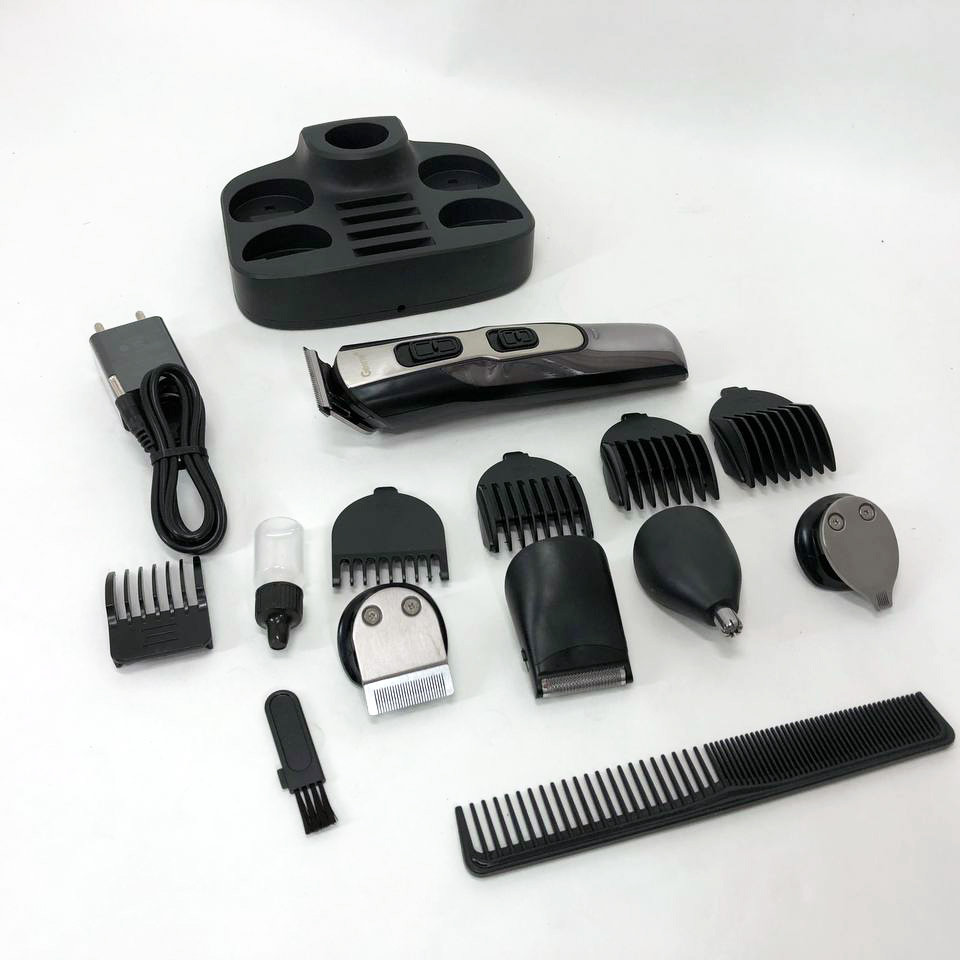 Набір для видалення волосся із зарядним пристроєм, Електрична машинка для стрижки побутова JR-28 Львів - фото 7