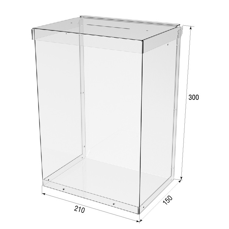 Ящик EKOSTAR без замка для пожертвований и сбора денег 210x150x300. Объем 9.5 литров Киев - изображение 4