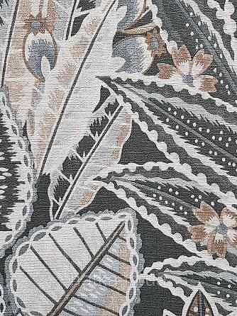 Шпалери вініл на флізеліні AS creation Metropolitan stories By Time 0,53х10 джунглі листя чорні сірі Київ