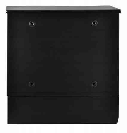 Почтовый ящик с тубусом для газет и листовок + 2 ключа Malatec (6244) Black Нововолынск