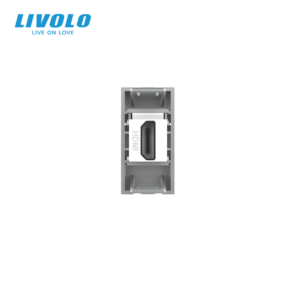 LIVOLO HDMI розетка LIVOLO 1.4, біла, модуль 0.5 поста, для телевізора / ПК (VL-FCHD-1WP) Коломия - фото 7