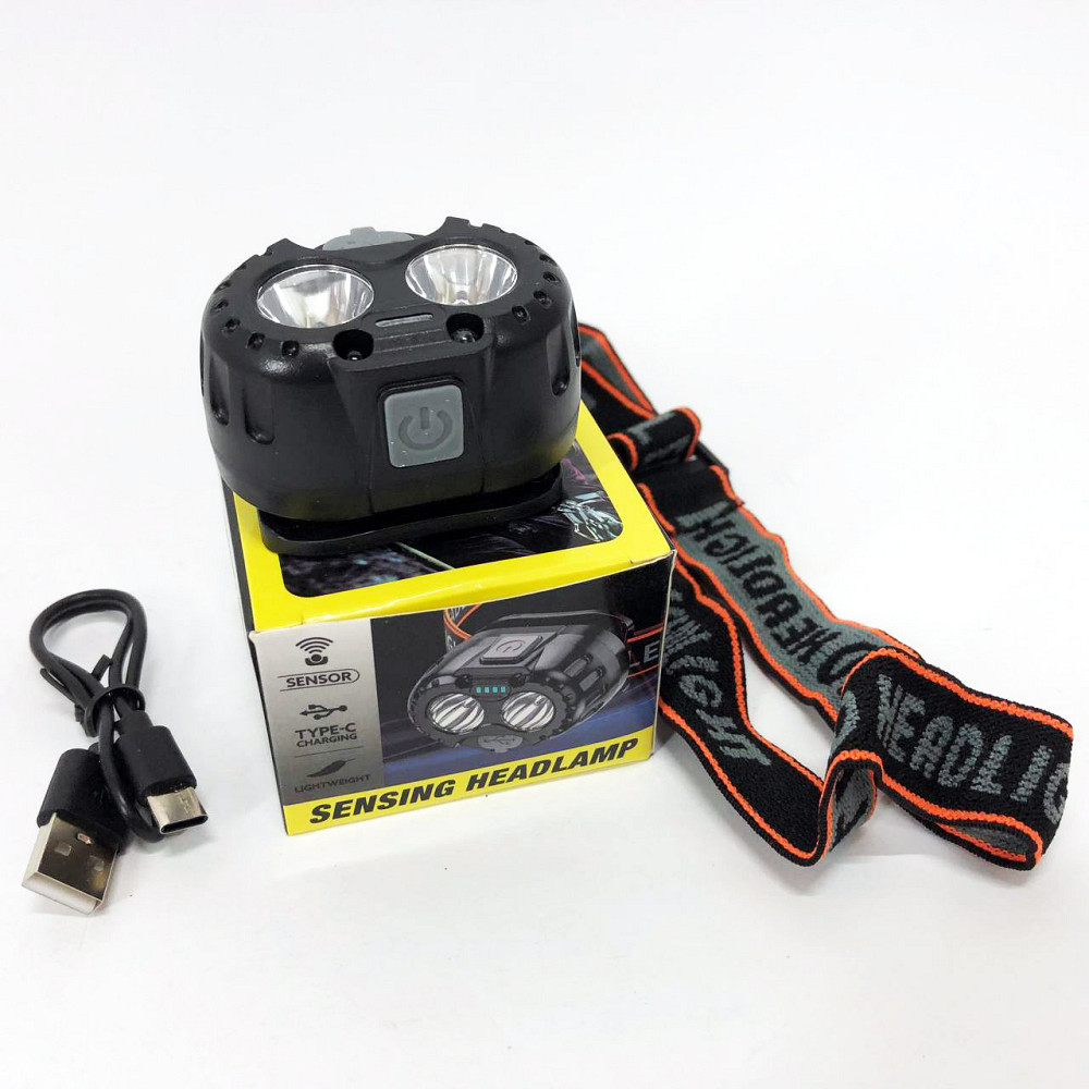 Налобный фонарь для рыбалки кемпинга Bailong 666-2 XPL, Фонарь для походов на лоб RW-22 Львов - изображение 7