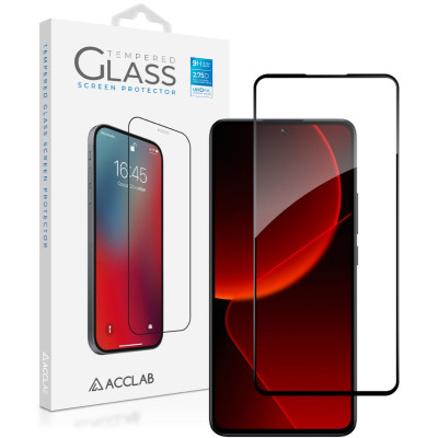 Стекло защитное ACCLAB Full Glue Xiaomi 13T Pro Black (1283126582585) Винница - изображение 1