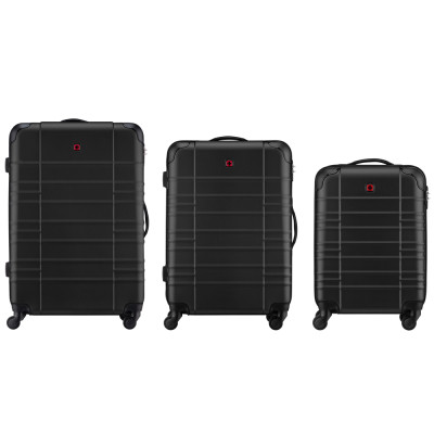 Набор чемоданов Wenger Amplar 3 в 1 (S,M,L) пластик, 4 колеса, чорний (653149) Винница - изображение 3