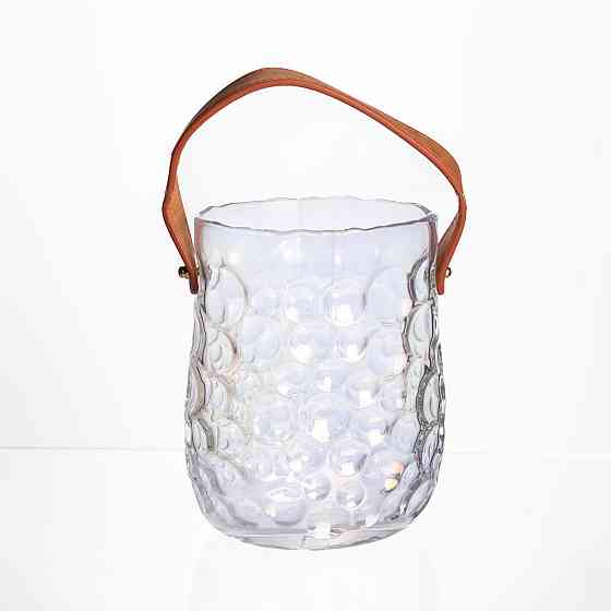 Декоративна ваза-сумочка для квітів, прозора Київ