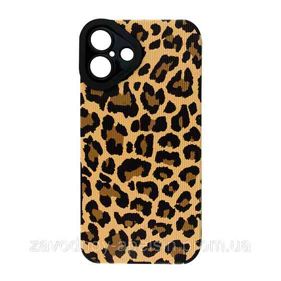 Iphone 16 Чехол силиконовый Защита камеры (леопардовый) Одесса