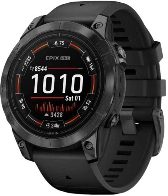 Смарт -Часы Новий Смарт-годинник Garmin Epix Pro Gen 2 47mm Slate Gray w. Black Band (010-02803-00/01) Киев - изображение 3
