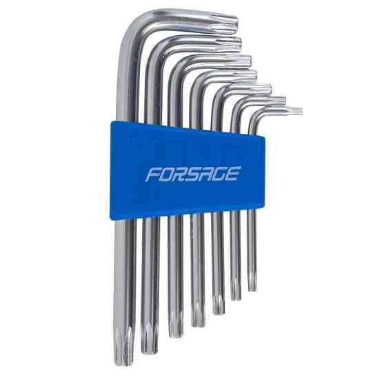 Набір ключів Г-подібних TORX, 7пр. (Т10,Т15,Т20,Т25,Т27,Т30,Т40) Forsage F-5071 Одеса