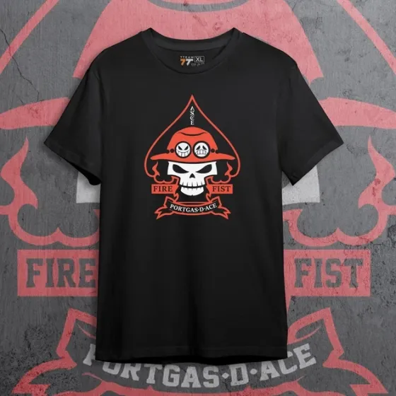 Футболка для подростка мальчика с принтом Ван Пис Portga140 D Ace Размер 160 Anime10099 Днепр