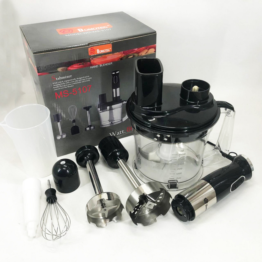 Блендер для збивання крему і соусів, Блендер для кухні з мірним стаканом переносний ZQ-84 Львів - фото 14