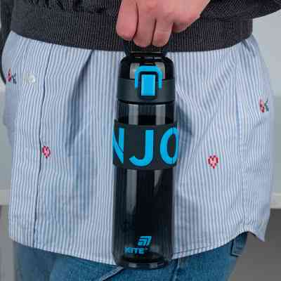 Бутылка для воды Kite 680 мл чорно-блакитна (K25-1233-2) Винница