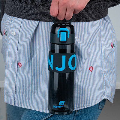 Бутылка для воды Kite 680 мл чорно-блакитна (K25-1233-2) Винница - изображение 6