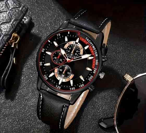 Подарочный набор для мужчин Черепаха наручные часы с 4 браслетами красный Киев