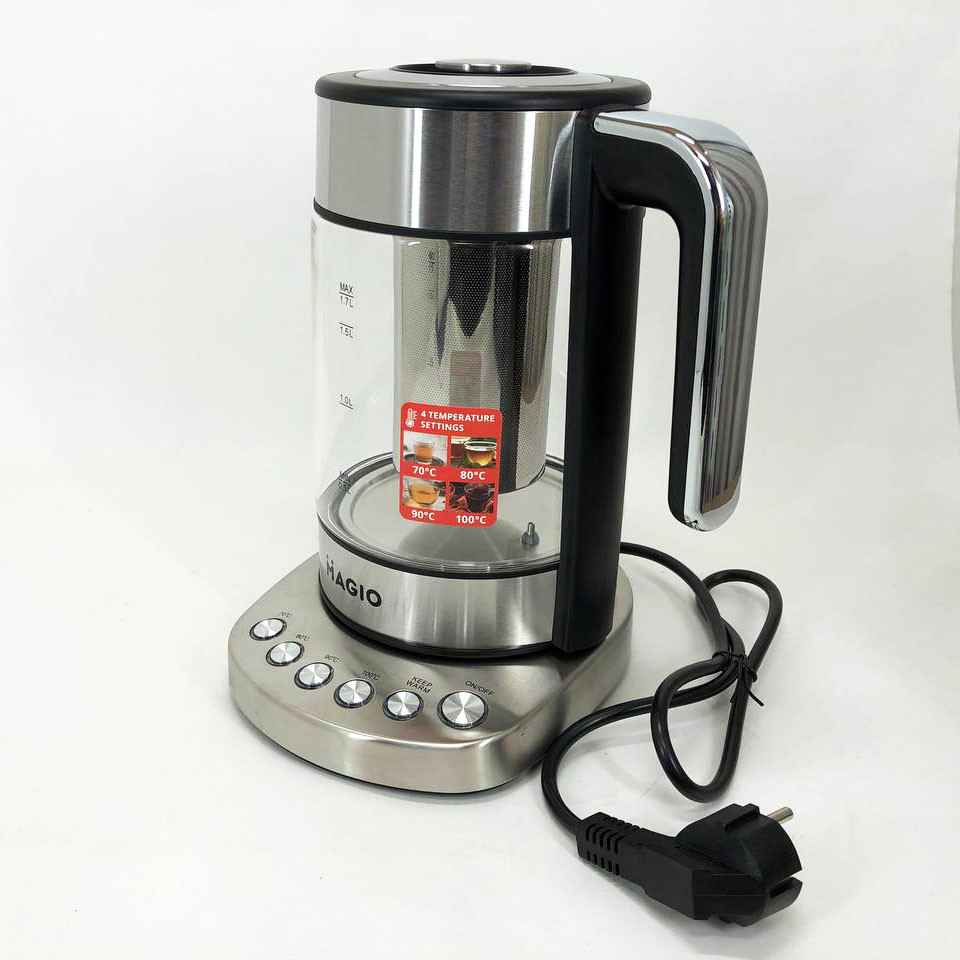 Чайник з індикацією і підсвічуванням MAGIO MG-494, Електрочайник з функцією автовідключення ZQ-36 Івано-Франківськ - фото 1