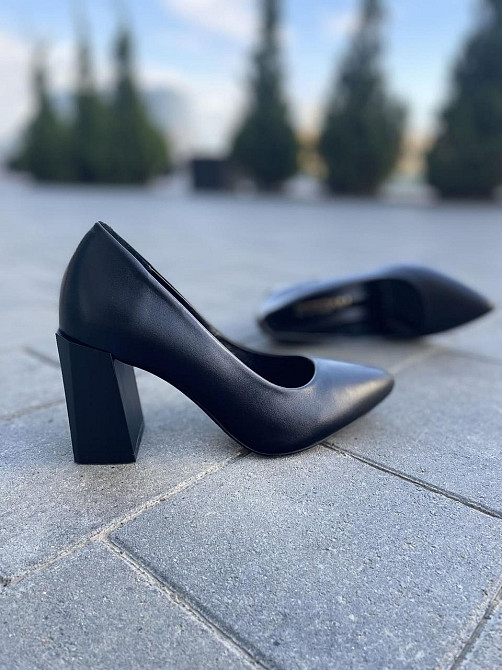 Nivelle Туфлі жіночі NIVELLE чорні натуральна шкіра каблук 8 см 36р. (1845/82-8066) Коломыя - изображение 3