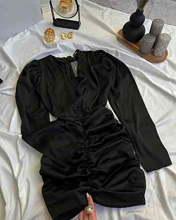 Жіноче елегантне привабливе плаття із шовку арманії. Чорний, 42/44 Одеса