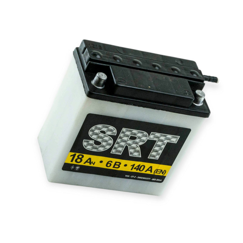 Акумулятор (137x77x135) SRT (кругла клема) 6V18A Мукачево - фото 1