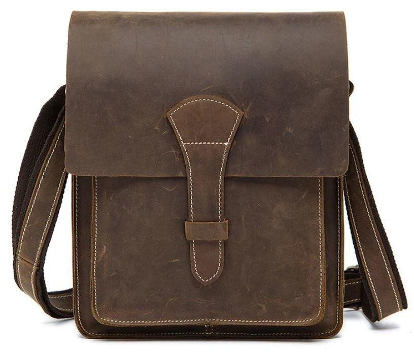 Сумка мужская вертикальная Коричневая (Vintage) Киев - изображение 15