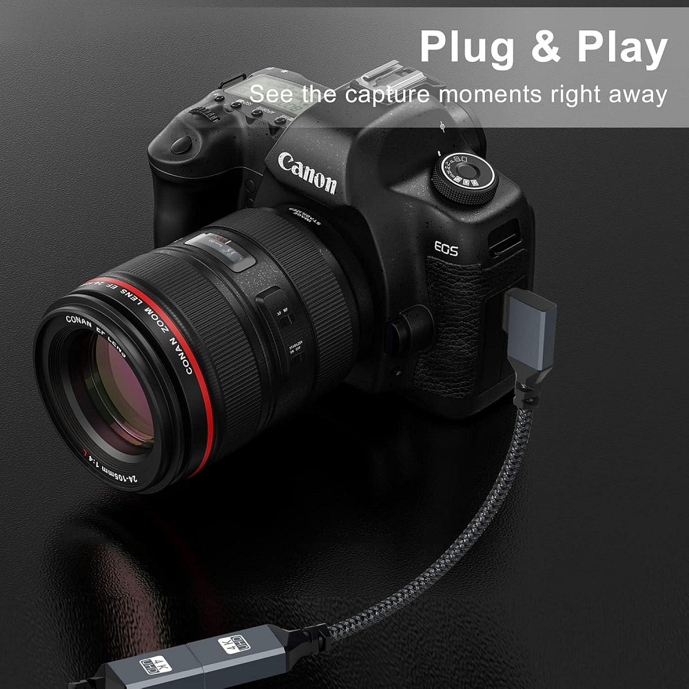 Перехідник, адаптер Twozoh Mini HDMI - HDMI 90° 0,2 м Луцк - изображение 3