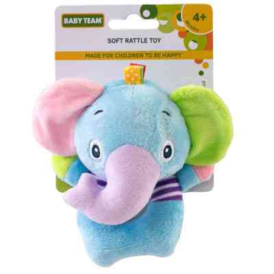 Брязкальце Baby Team м'яке Слоненя (8501_Слоник) Вінниця