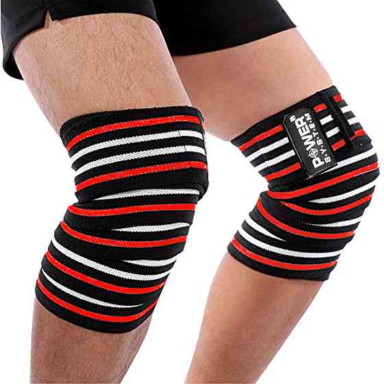 Бинти на коліна Power System PS-3700 Knee Wraps Red/Black (пара) Київ