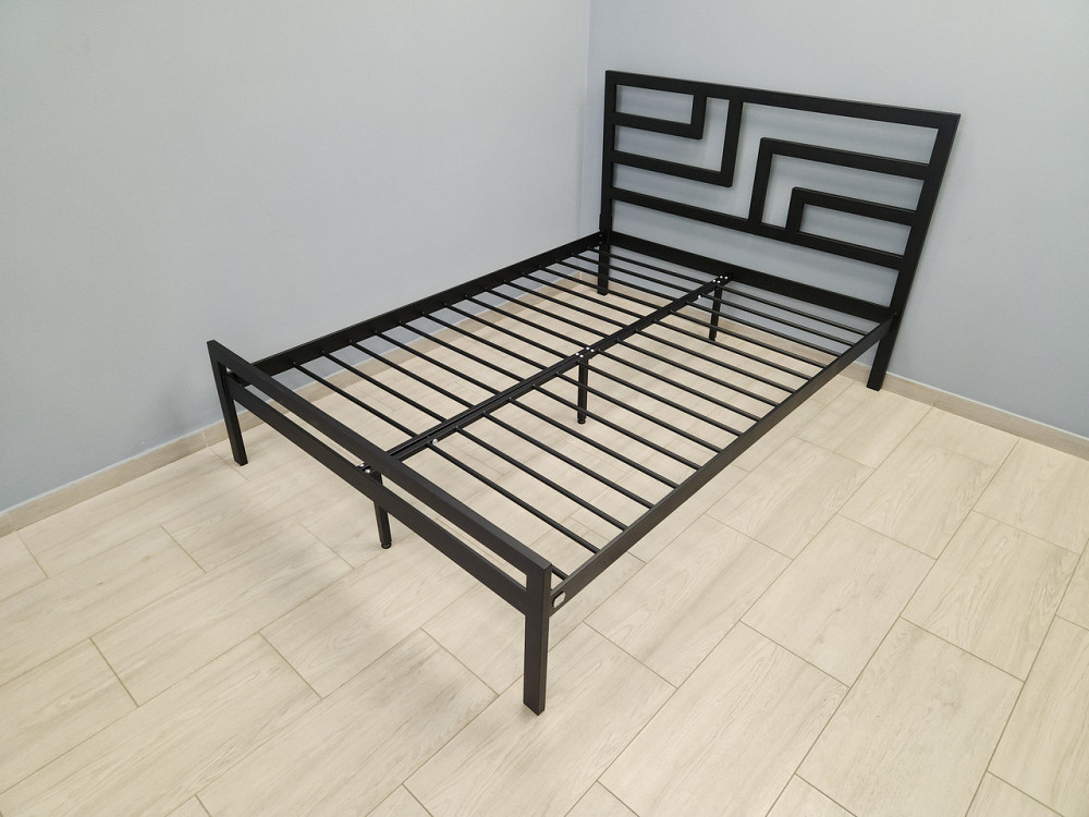 Двуспальная металлическая кровать Кингстон от ТМ Теnero 120х190, Щит ДВП, 1 ящик Харьков - изображение 2