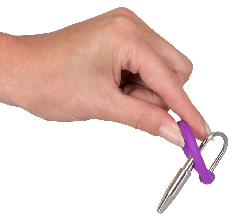 Стимулятор уретры - Penis Plug + Silicone Glans Ring Dilator Sex Aura Киев - изображение 8