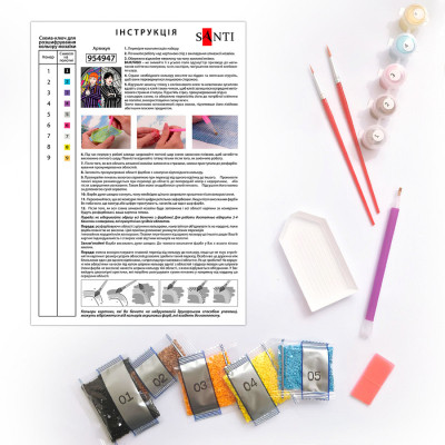 Картина по номерам Santi Wednesday and Agnes 40х40 см, алмазна мозаїка (954947) Винница - изображение 3