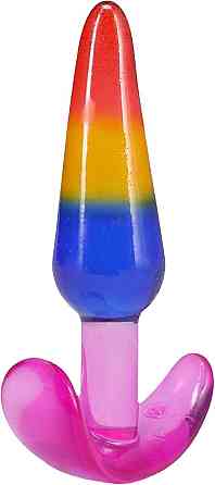 Набір анальних пробок Doc Johnson Crystal Jellies - Anal Trainer Set - Rainbow Sex Aura Київ
