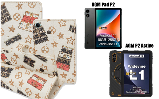 Книга-трансформер для планшета Agm Pad P2, P2 Active, цвет Black Lyi White Киев