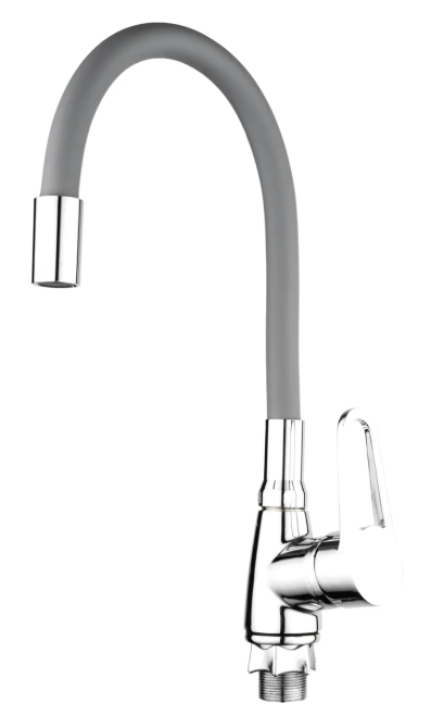 Кухонний змішувач Mixxus Elba 014 Nut Refl.Grey без підводки MI6308 Харків - фото 1