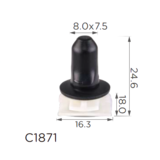 Надежное крепление молдингов порога, кузова и крыла VW, Audi, Seat, Skoda — 3C0853585, 3C0853586, 15161 Ковель - изображение 2