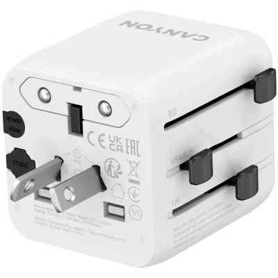 Перехідник Canyon Travel Adapter OnTour One EU/UK/US/AUS White (CNS-TA1005W) Вінниця