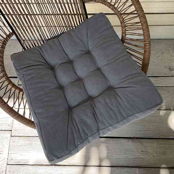 Подушка для стульев (50x50х8 см) Decorator Соро цвет серый 84-052 Киев