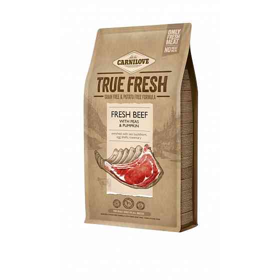 Сухой корм Carnilove True Fresh для взрослых собак всех пород, с говядиной, 4 кг Винница