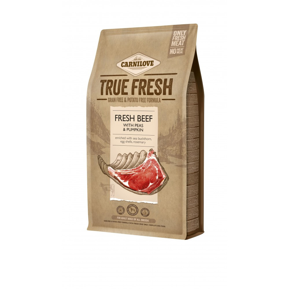 Сухой корм Carnilove True Fresh для взрослых собак всех пород, с говядиной, 4 кг Винница - изображение 1