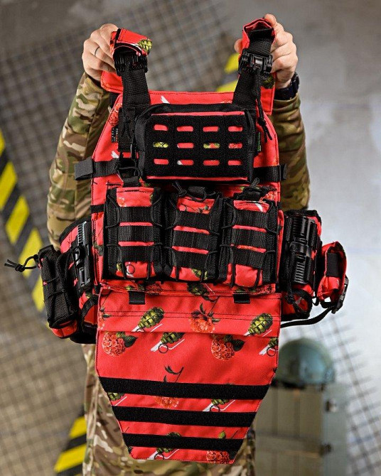 Плитоноска 4 быстрых сброса с напашником NETFLIX RUN   ПП4637 Одесса - изображение 9