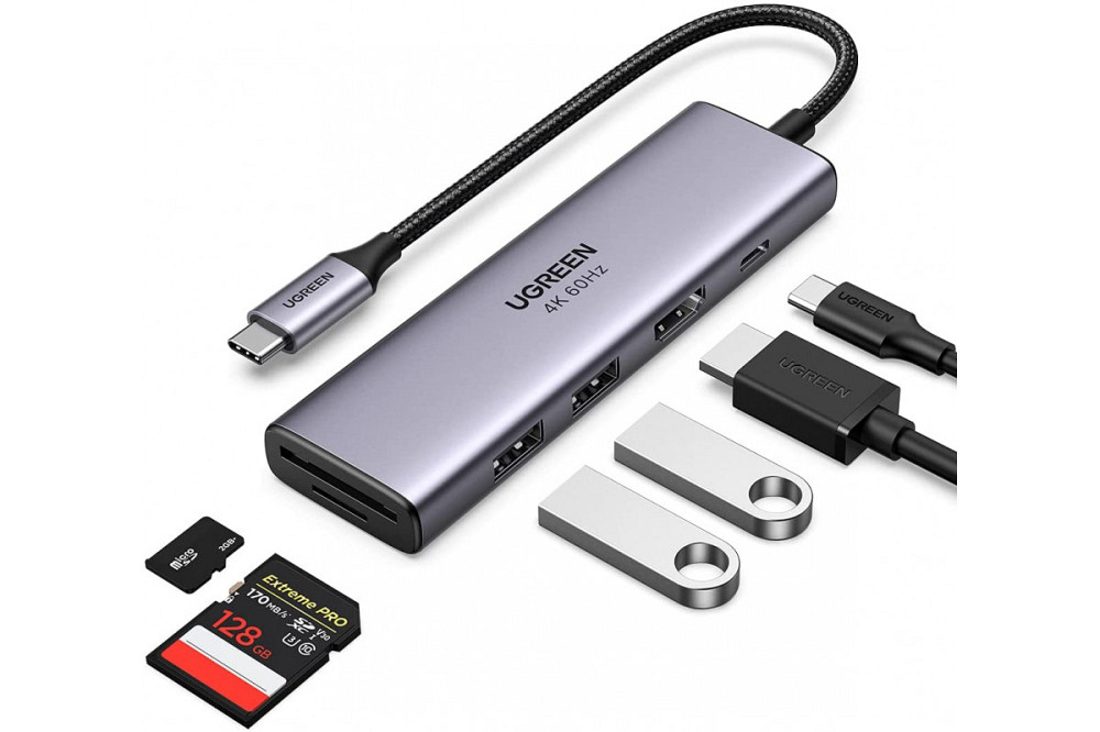 Концентратор Ugreen 6 в 1 CM511 Луцьк - фото 1