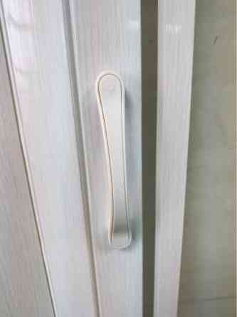 Двері гармошка глуха DiCi Doors  "Ясень білий"  810х2030х6мм  DiCi-6 №1 глянець Дніпро