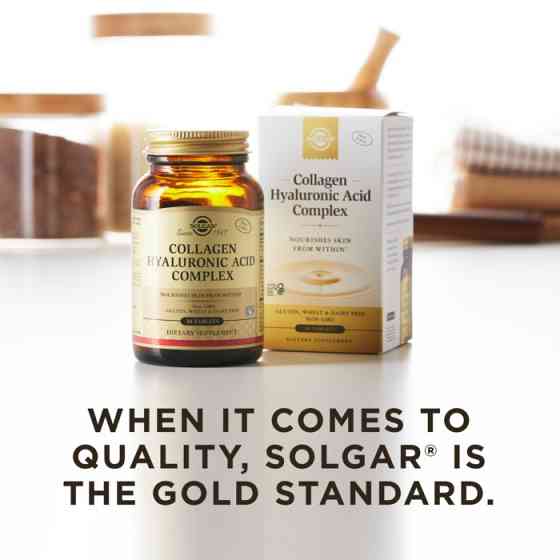Колаген та Гіалуронова кислота (Collagen Hyaluronic Acid Complex), Solgar, 30 таблеток Київ