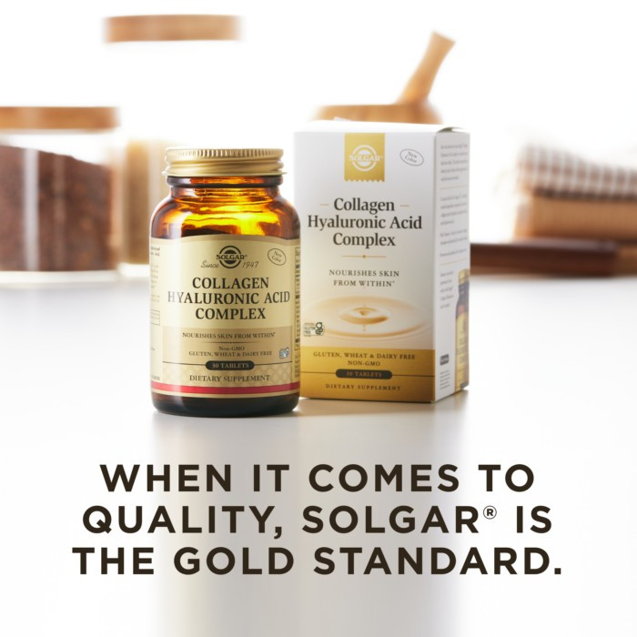 Колаген та Гіалуронова кислота (Collagen Hyaluronic Acid Complex), Solgar, 30 таблеток Київ - фото 4