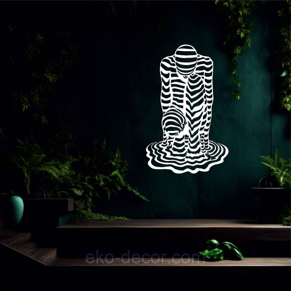 Декоративное настенное Панно «Человек» Декор на стену Білий, 110*70 см Киев - изображение 4